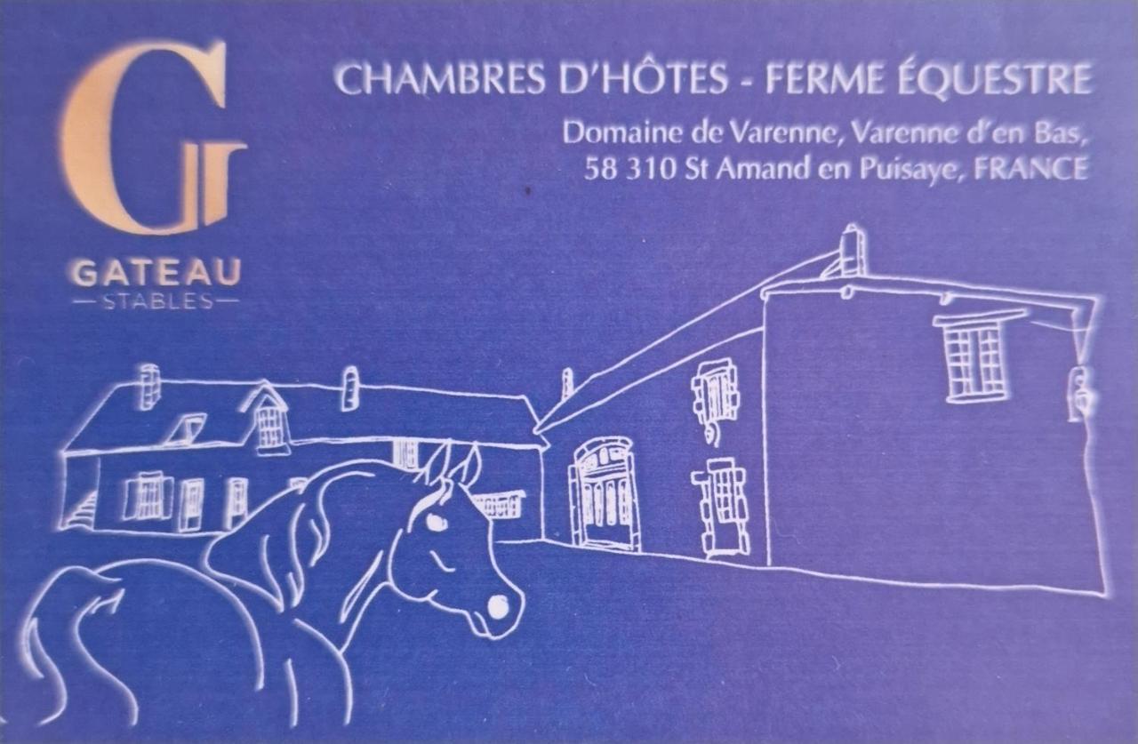 Ferme Equestre & Chambres D'Hotes Gateau Stables Proche Guedelon Saint-Amand-en-Puisaye Kültér fotó
